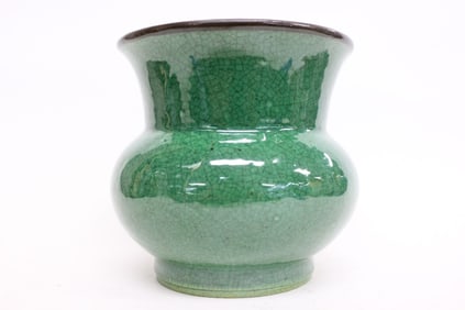 Republican Chinese Green Glazed Zhadou