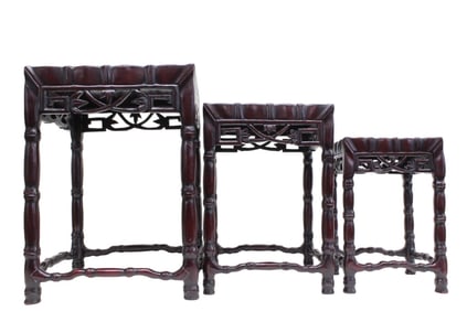 Three Hongmu Wood Stands