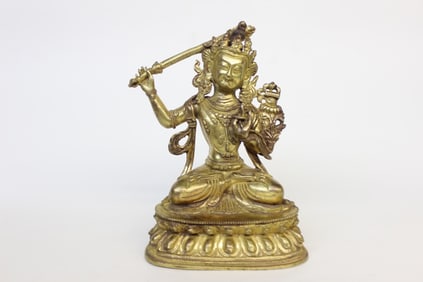 Chinese Gilt Bronze Buddha