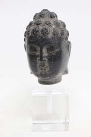 Chinese Stone Carved Buddha Head