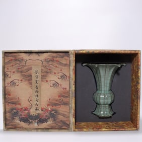 Chinese Glazed Porcelain Gu Vase
