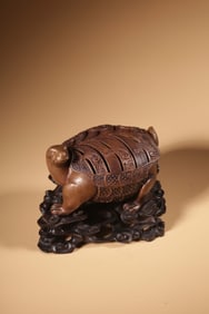 Republican Chinese Bronze Dragon Turtle Burner