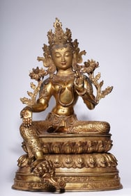 Chinese Gilt Bronze Buddha Statue