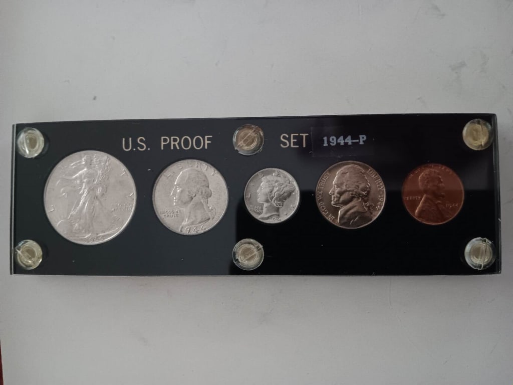 1944 United States Proof Set(Five Coins) (1 of 12)