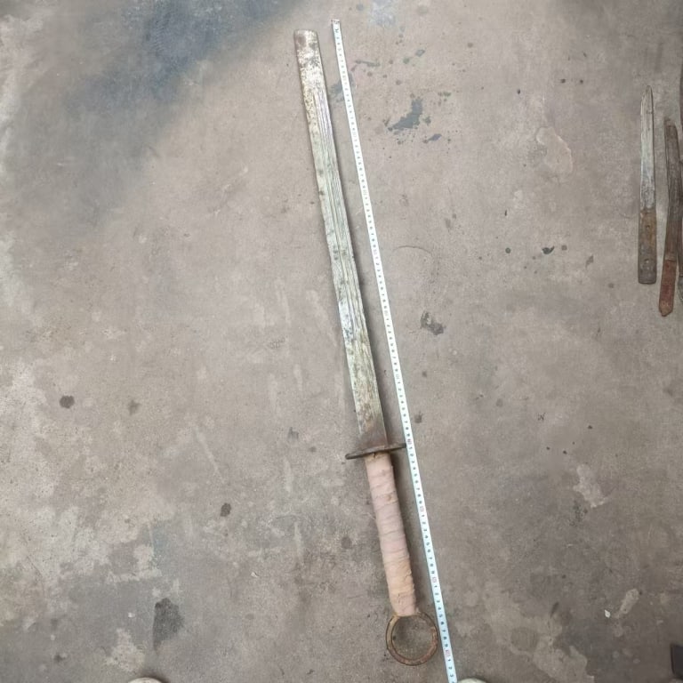 Late Qing Rare Long Chinese Dao Sword (1 of 5)