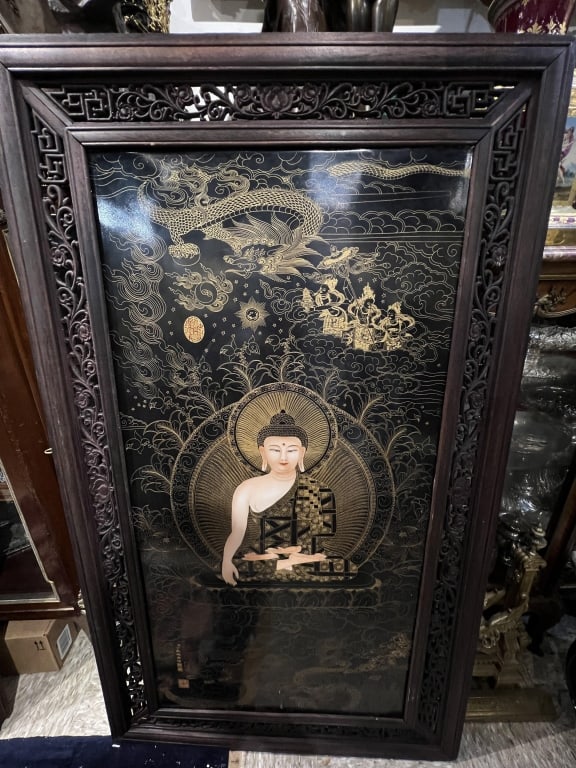Large Chinese Porcelain Plaque (1 of 7)