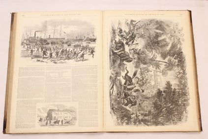 Large Vintage Book of"History of the War of 1861"