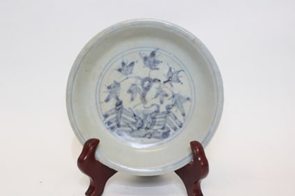 17th.C Chinese Blue and White Porcelain Dish