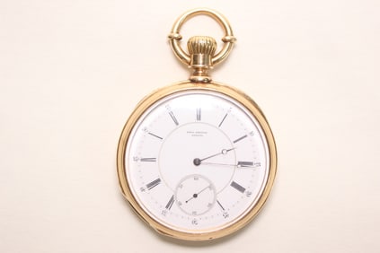 Vintage PAUL BRETON GENEVA 14K Gold Pocket Watch
