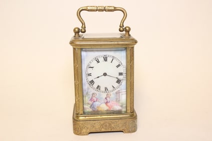 19th.C Viennese Enamel Carriage Clock