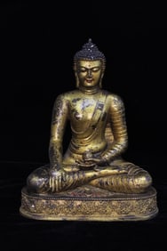 Chinese Gilt Bronze Buddha Statue