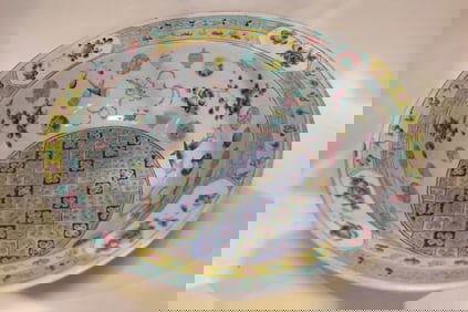 19th.C Chinese Famille Rose Porcelain Water Basin