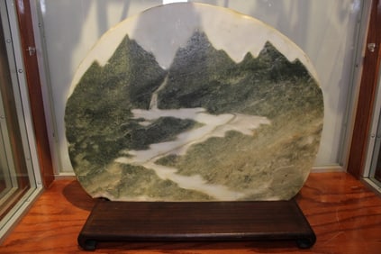 A Heavy Stone Table Screen