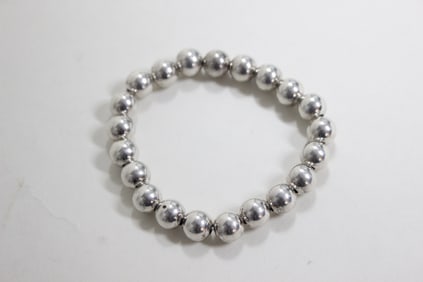 Tiffany Ball Bead Silver Bracelet