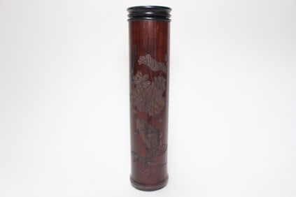 Vintage Chinese Bamboo Incense Stick Holder