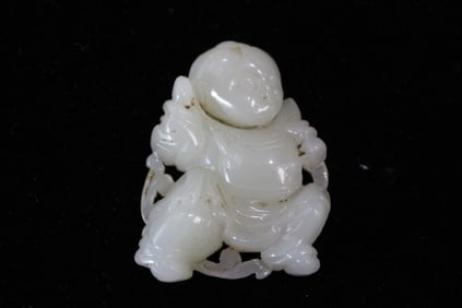 Chinese Jade Carved Boy
