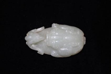 Chinese Jade Carved Belt Buckle