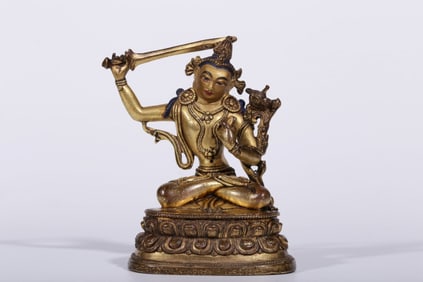 Chinese Gilt Bronze Buddha Statue