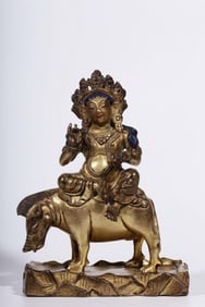 Qing Chinese Bronze Buddha Sculpture