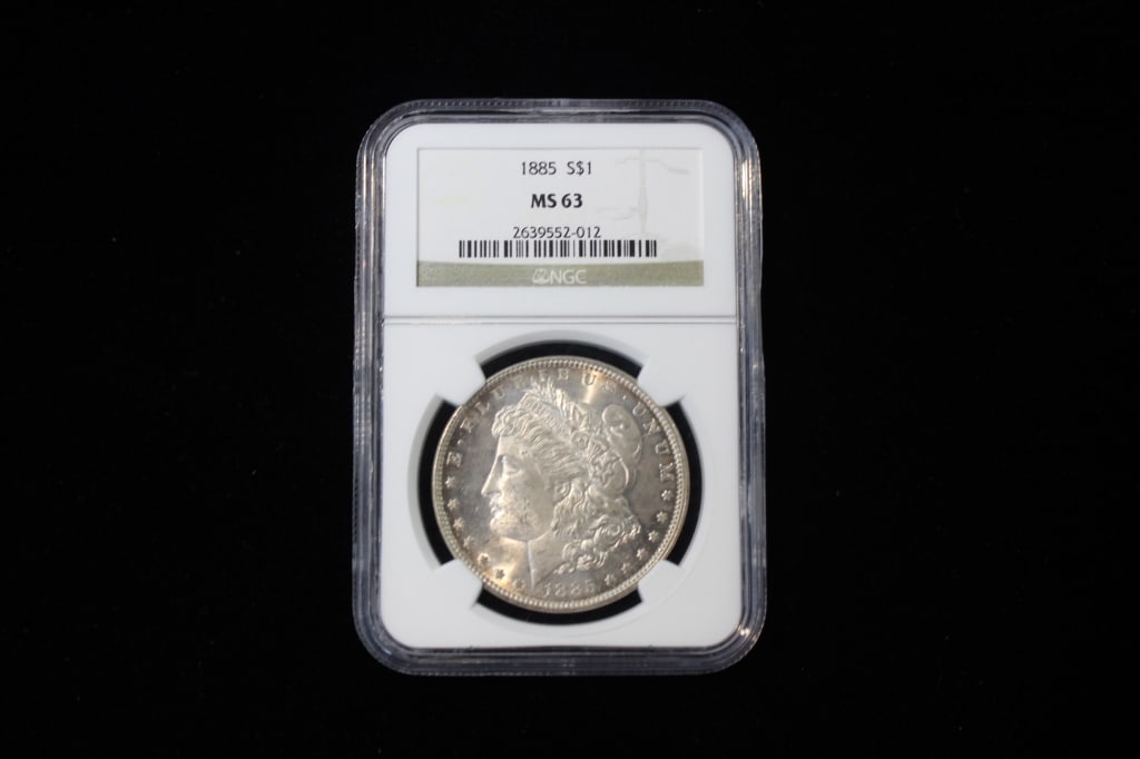 1885 US $1 Silver Coin,NGC Certified (1 of 5)