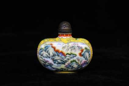 Chinese Cloisonne Snuff Bottle