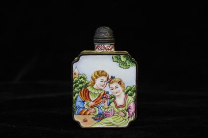 Chinese Cloisonne Snuff Bottle