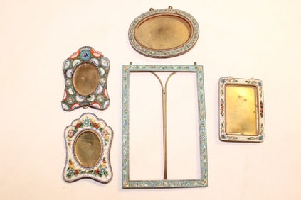 Lots of 5 Micro Mosaic Mini Picture Frames