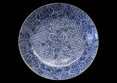Kangxi,Chinese Blue and White Porcelain Charger