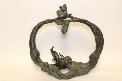 Bronze Two Mermaid Kissing ,Signed