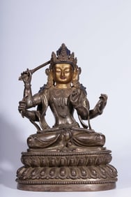 Chinese Gilt Bronze Buddha Statue