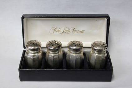 Saks Fifth Avenue sterling silver Salt&Pepper Shak