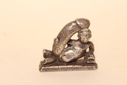 Silver Miniature Erotic Figural . Ancient ?