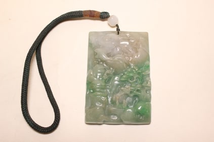A Jadeite Carved Plaque