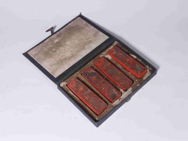 Chinese Zhusha Inkstick Set
