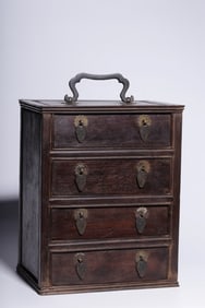 Chinese Wood Jewelry Case