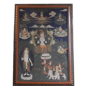 Chinese Hand Paint Thanka
