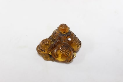 Chinese Glass Carved Figurals