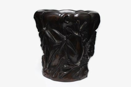 Chinese Chengxiang Wood Brushpot