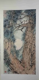 Chinese Ink Color Scroll Painting