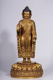 Chinese Gilt Bronze Buddha Statue