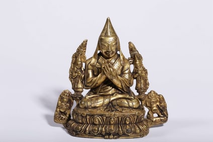 Chinese Gilt Bronze Buddha Statue