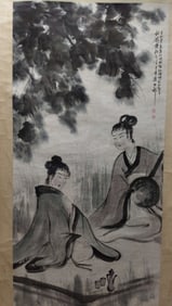Chinese Ink Color Scroll Painting