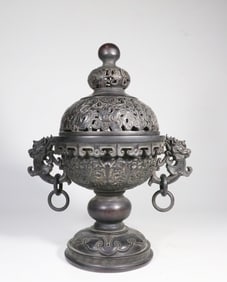 Zitan Wood Carved Incense Burner