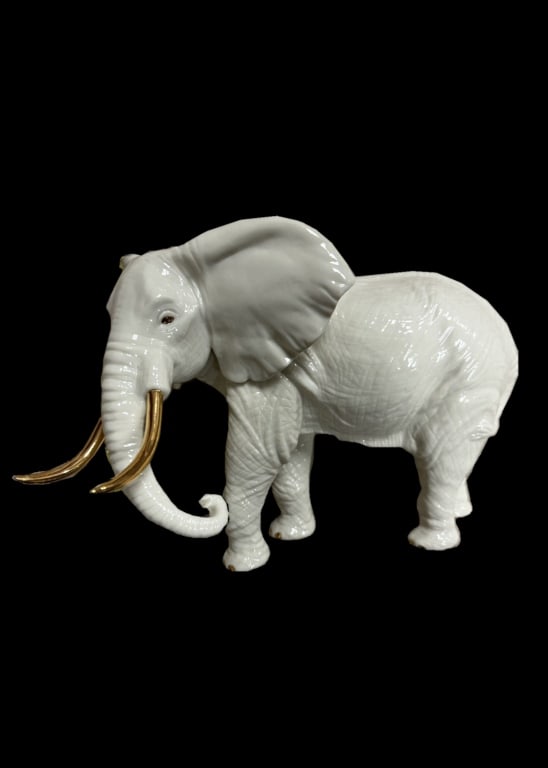 Lenox White Porcelain Elephant (1 of 4)