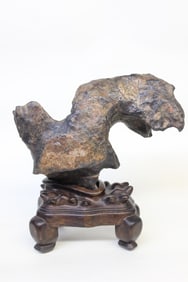 Chinese Lingbi Stone w Stand