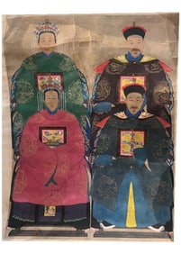 Chinese Ancestor Painting on Paper