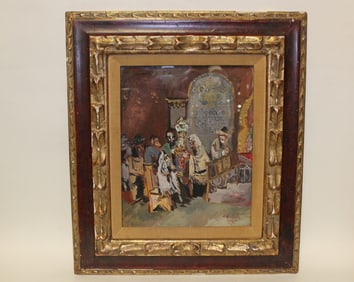 Signed by ILYA SCHOR,Oil on Canvas