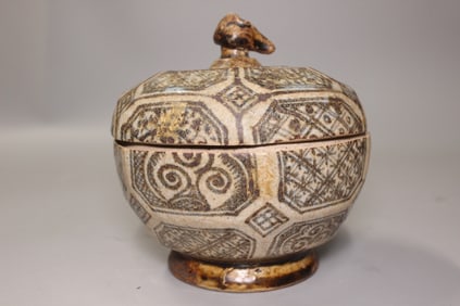 Vietnamese Blue and White Covered Jar