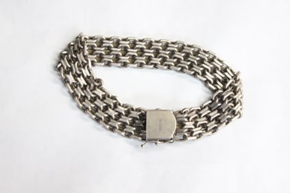 VINTAGE KREMENTZ STERLING SILVER CHARM BRACELET