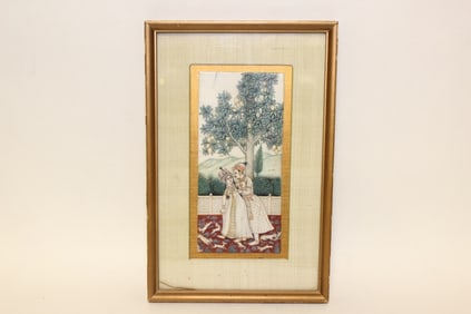 Hand Paint Indian Miniature of Emperor&Empress in